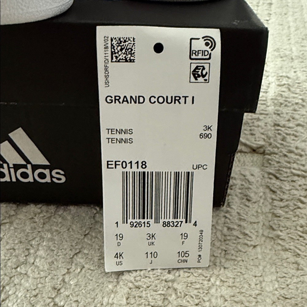 Adidas Kids' Sneakers in White and Black - Picture 2 of 5